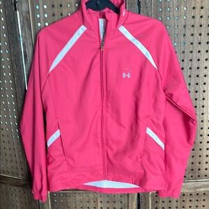 Under Armour Pink‎ and White  Jacket Reflective Accents